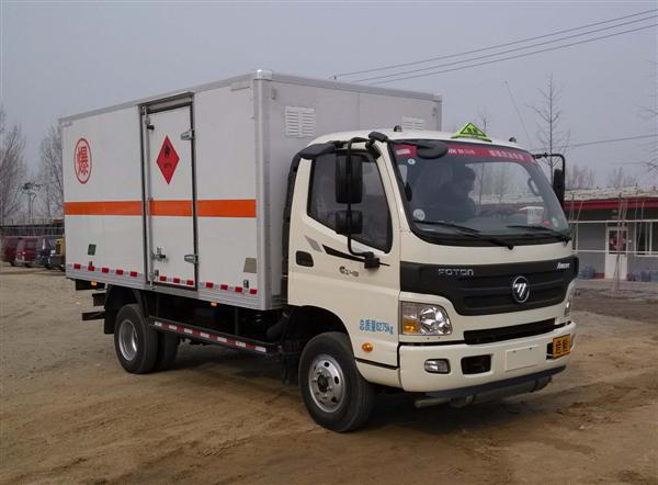國五福田歐馬可5.1米3.8噸燃氣體廂式運輸車