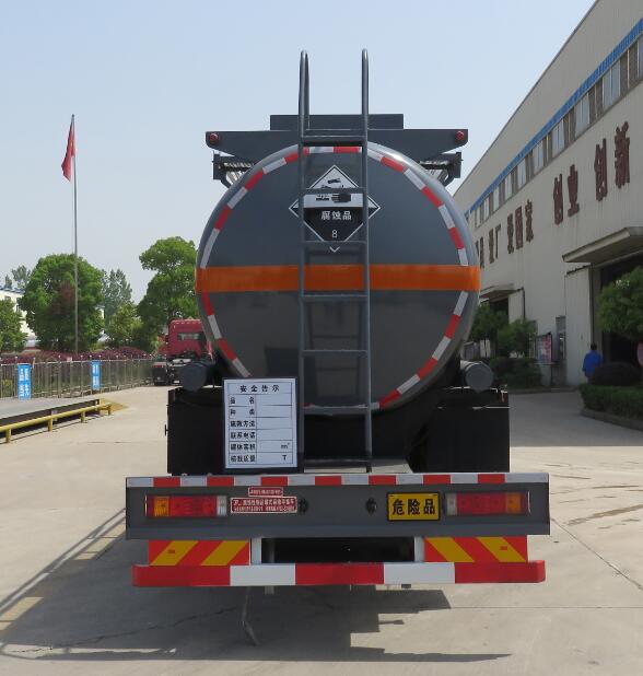 陕汽25吨稀硫酸运输车/yb娱乐官网四桥钢衬塑液罐车