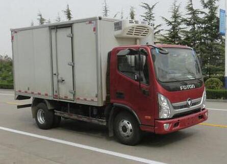 福田奥铃M4单排货厢式冷藏车