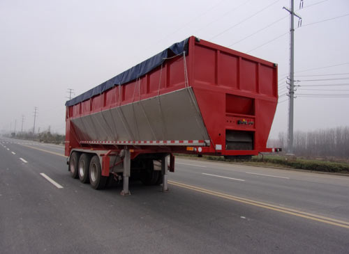 HLV9400ZLS型散装粮食运输半挂车/散装饲料运输车图片/散装饲料运输车价格