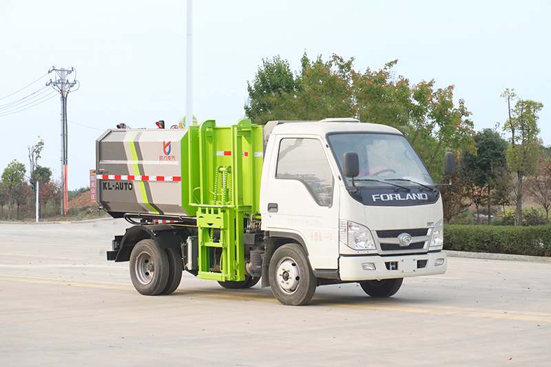 福田BJ1045V9JB3-55型侧自装卸式垃圾车