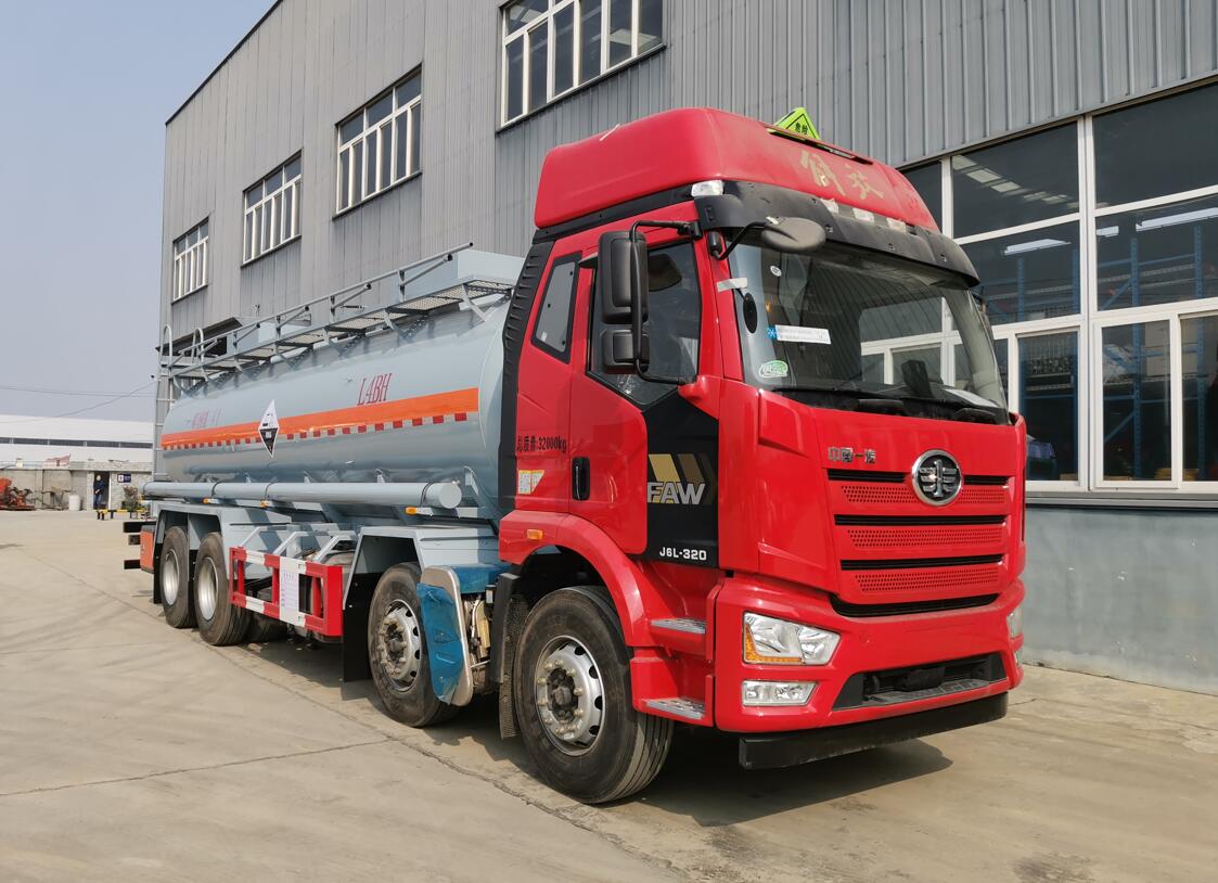 19噸J6L解放8x4腐蝕性物品罐式運輸車