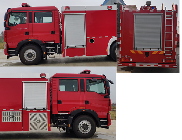 程力威牌CLW5190GXFPM80/HW型泡沫消防车