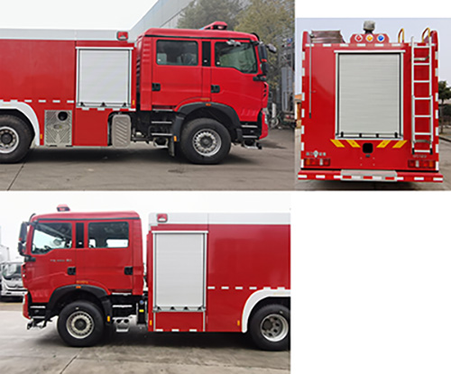 程力威牌CLW5280GXFPM120/HW型泡沫消防车
